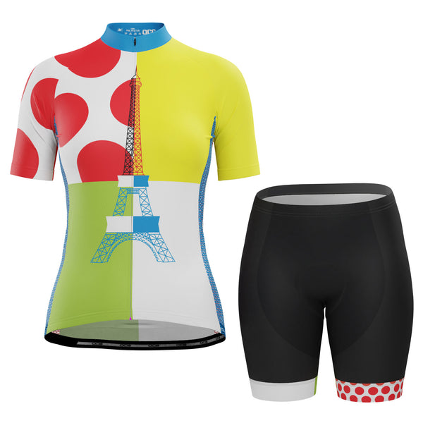 Women's Tour de France Leaders KOM Sprinters 2 Piece Cycling Kit