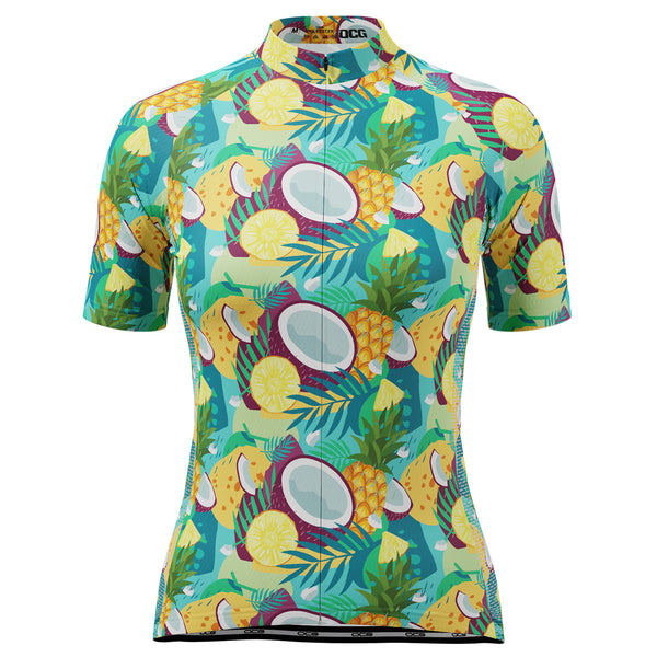 Women's Pina Colada Short Sleeve Cycling Jersey