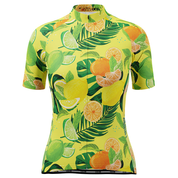 Women's Citrus Explosion Short Sleeve Cycling Jersey