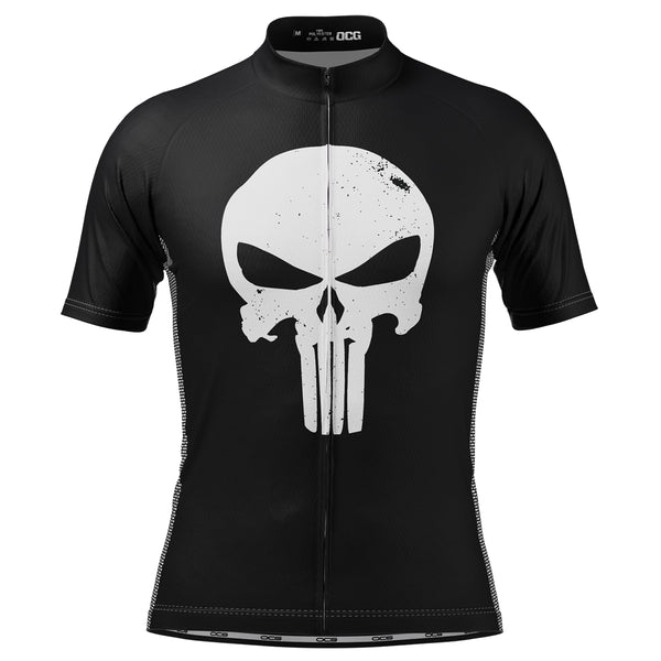 Men's Punisher Skull Short Sleeve Cycling Jersey