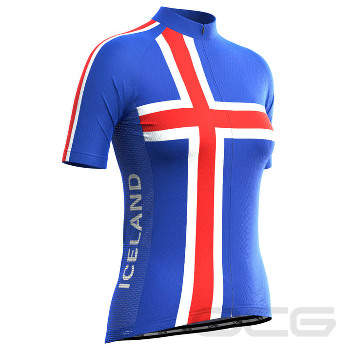 Women's Iceland Flag "Neena" Viking Cycling Jersey