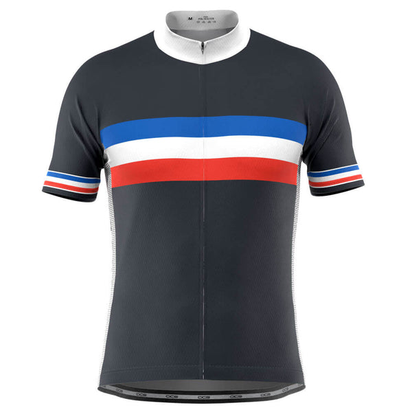 Men's France National Short Sleeve Cycling Jersey