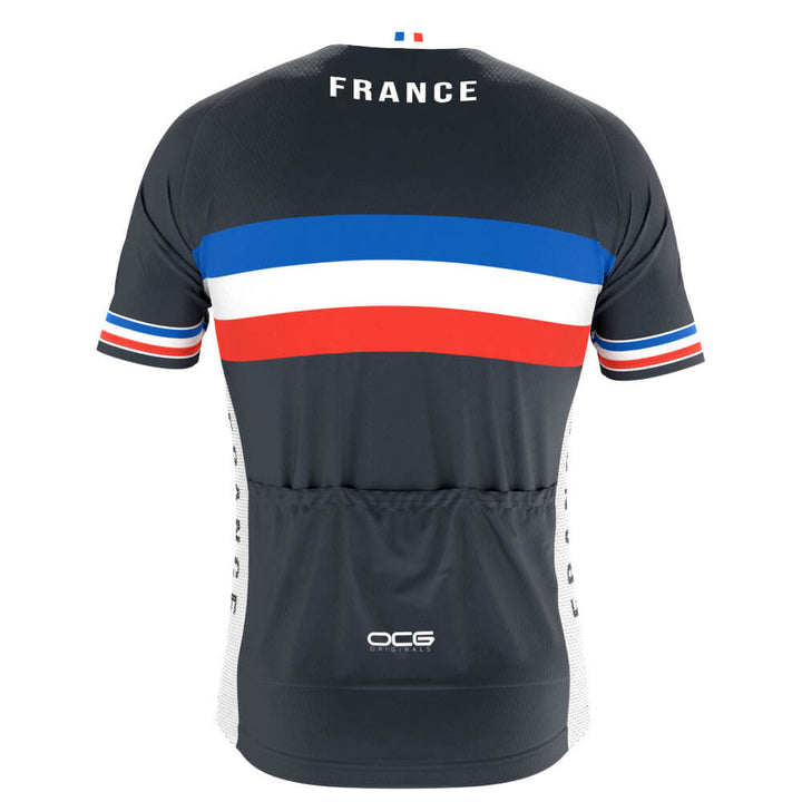 Men's France National Short Sleeve Cycling Jersey