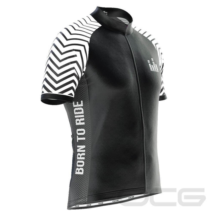 Men's Born To Ride Forced To Work Short Sleeve Cycling Jersey