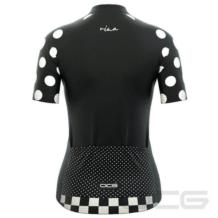 Women's "Nina" Polka Dot Cycling Jersey