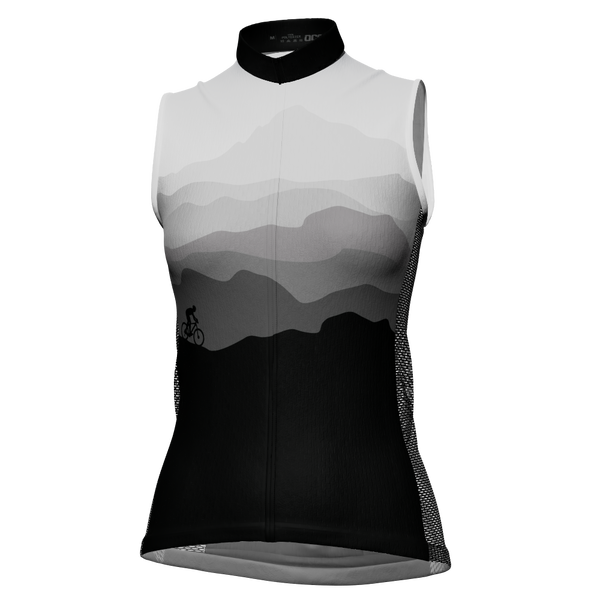 Women's Ride Free Sunset Sleeveless Tech Cycling Jersey