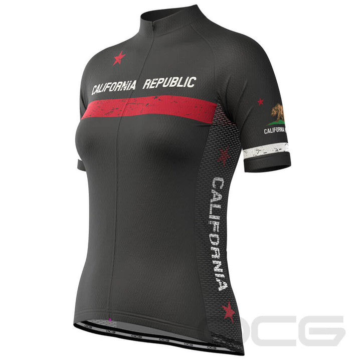 Women's California Republic Short Sleeve Cycling Jersey