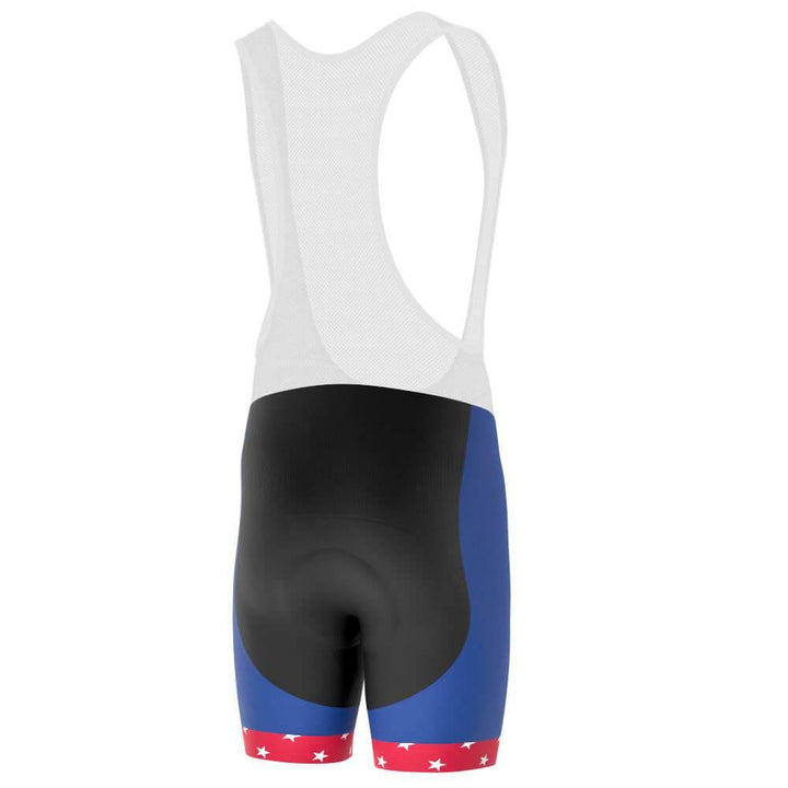 Men's American Flag Stars and Stripes Cycling Bib