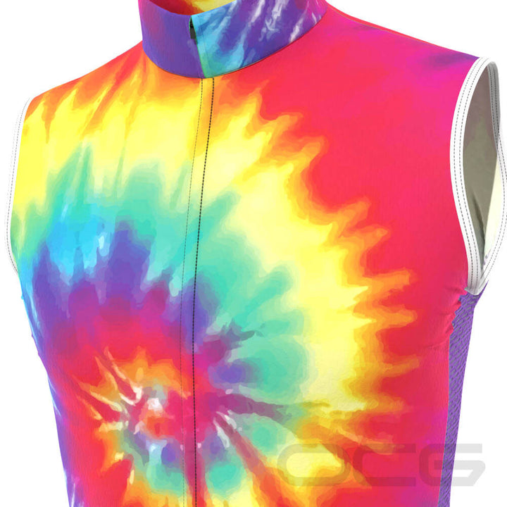 Men's Tie Dye Sleeveless Cycling Jersey