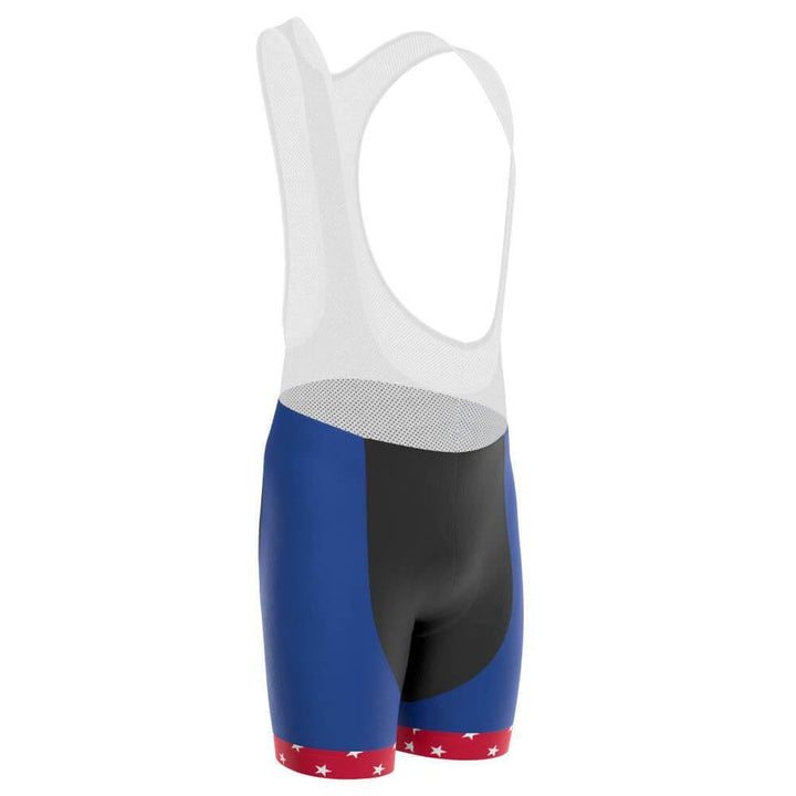 Men's American Flag Stars and Stripes Cycling Bib