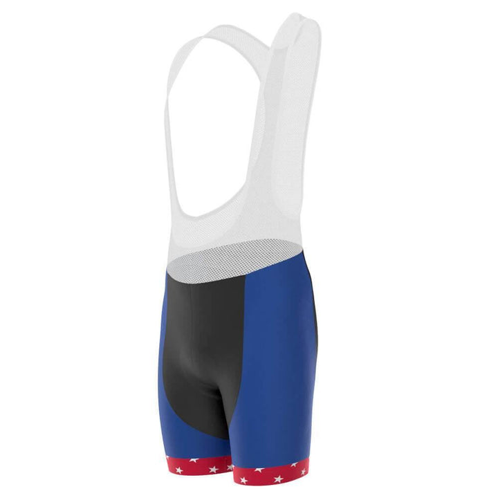 Men's American Flag Stars and Stripes Cycling Bib