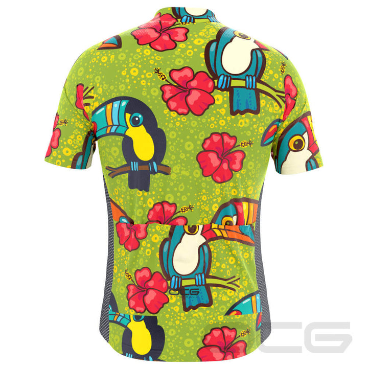 Men's Tucan Hibiscus Short Sleeve Cycling Jersey