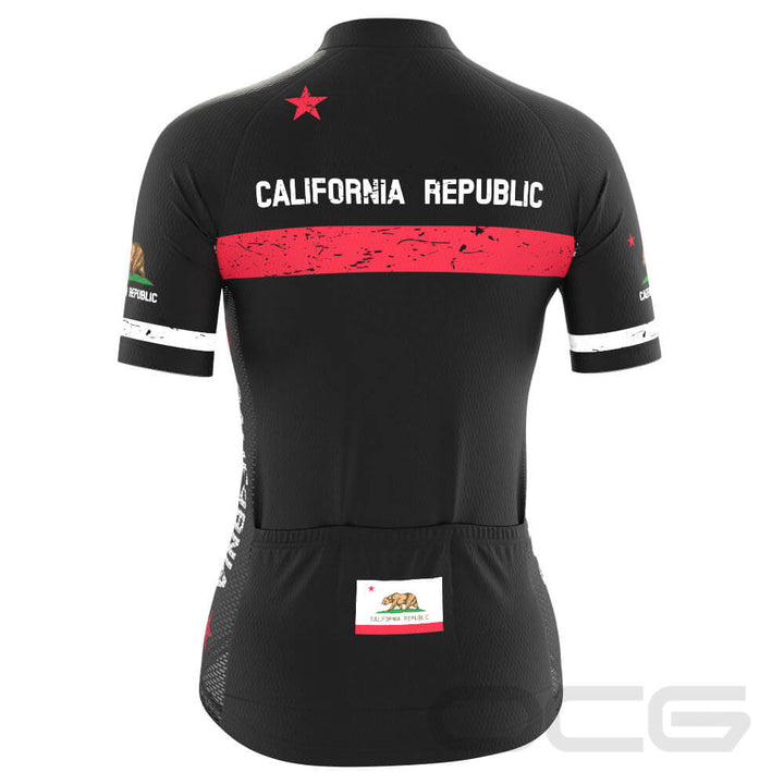 Women's California Republic Short Sleeve Cycling Jersey