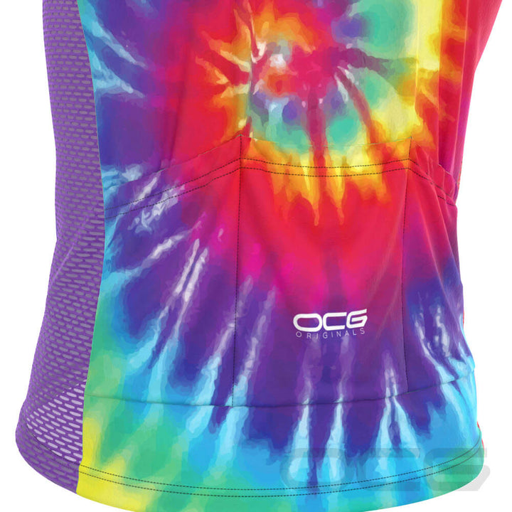 Men's Tie Dye Sleeveless Cycling Jersey