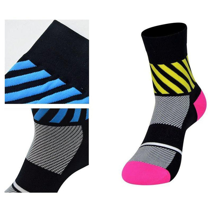 DV Diagonals Mid-Length Pro Cycling Socks