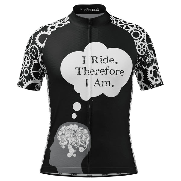 Men's I Ride Therefore I Am Short Sleeve Cycling Jersey