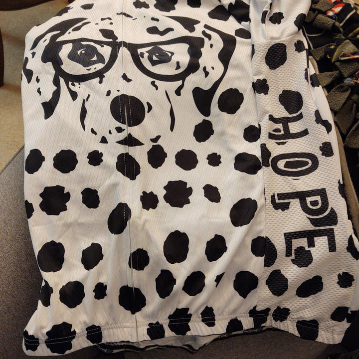 Women's Dalmatian Dog Short Sleeve Cycling Kit