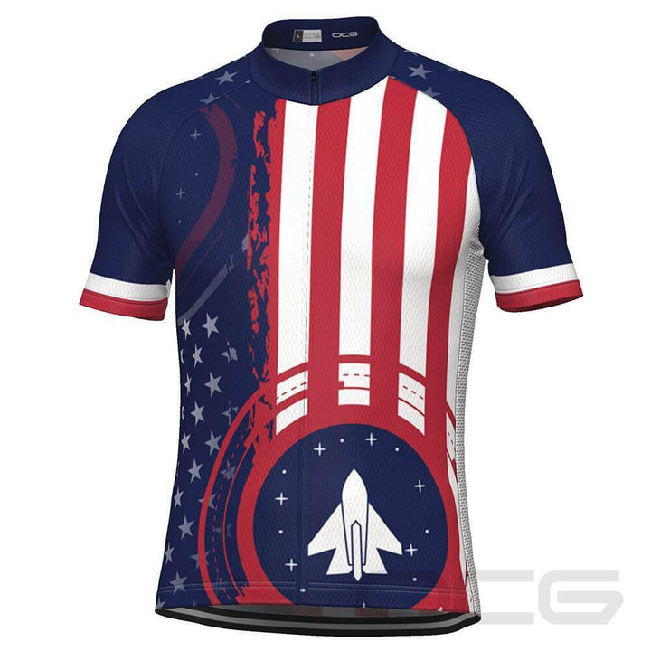 Men's Air Force American Flag Armed Forces Cycling Jersey