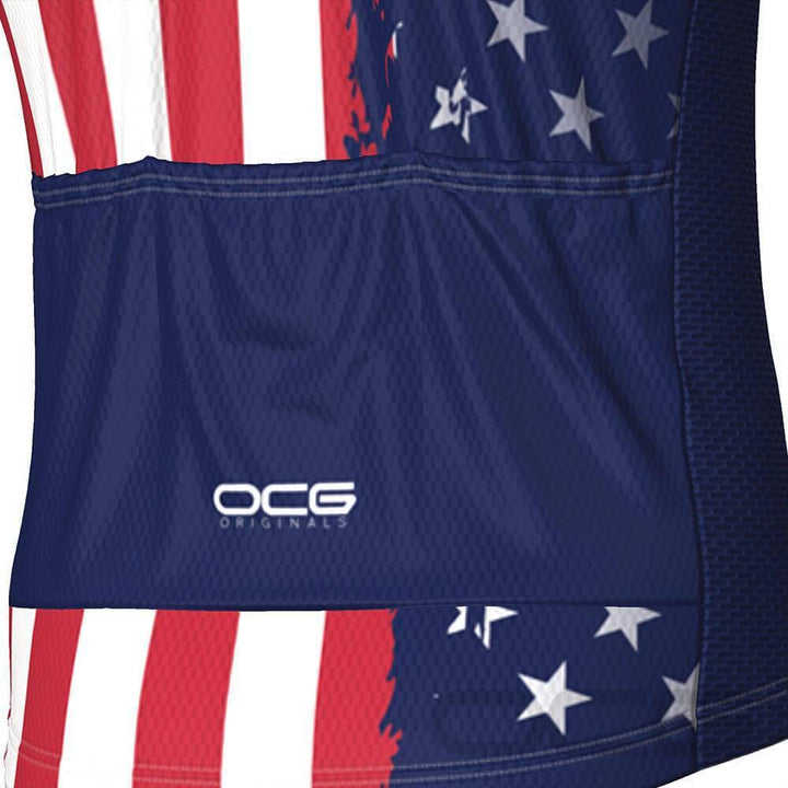 Men's Air Force American Flag Armed Forces Cycling Jersey