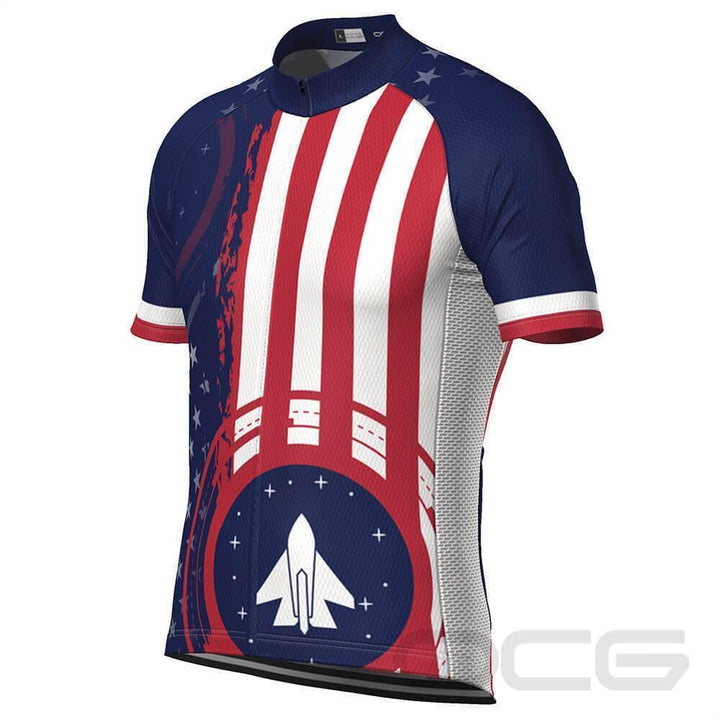 Men's Air Force American Flag Armed Forces Cycling Jersey