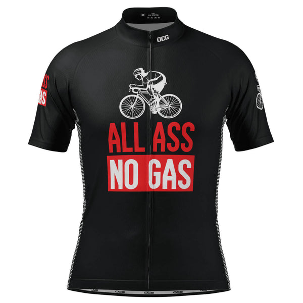 Men's All Ass No Gas Short Sleeve Cycling Jersey