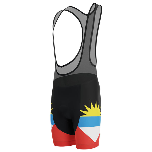 Men's Antigua and Barbuda National Flag Gel Padded Cycling Bib