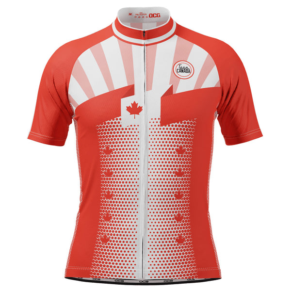 Men's World Countries Team Canada Icon Short Sleeve Cycling Jersey