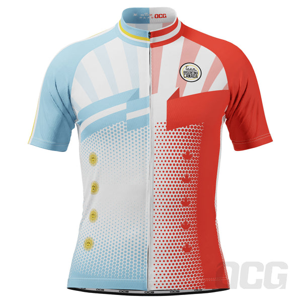 Men's World Countries Team Argentina & Canada Icon Short Sleeve Cycling Jersey