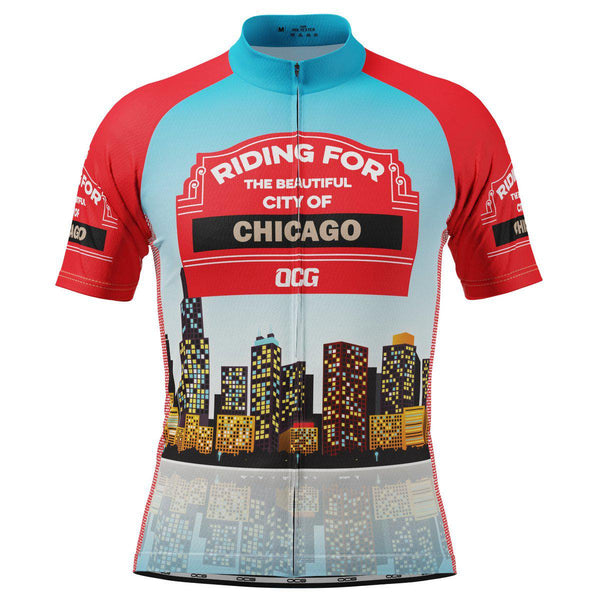 Men's City of Chicago Short Sleeve Cycling Jersey