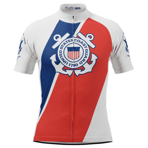 Men's USAF United States Coast Guard Short Sleeve Cycling Jersey