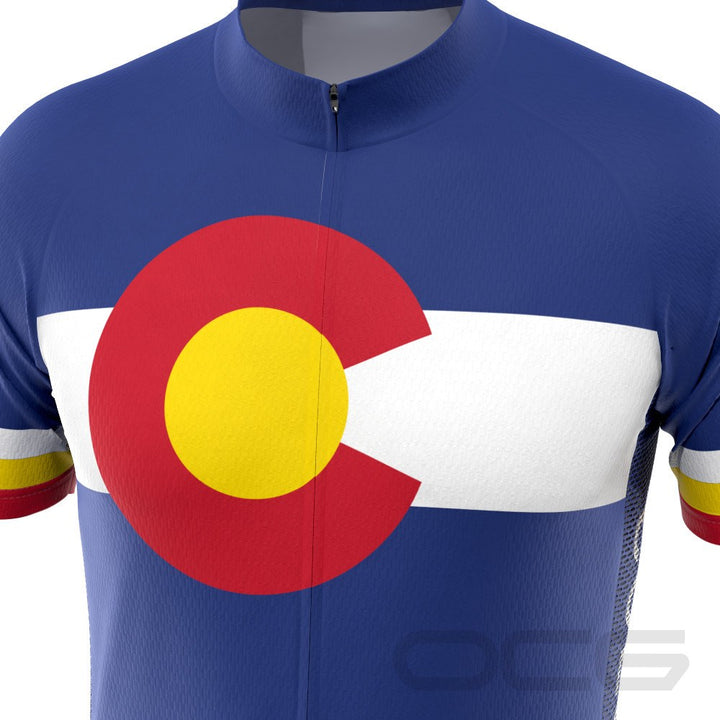 Men's Colorado USA State Short Sleeve Cycling Jersey