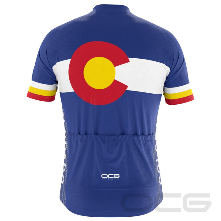 Men's Colorado USA State Short Sleeve Cycling Jersey