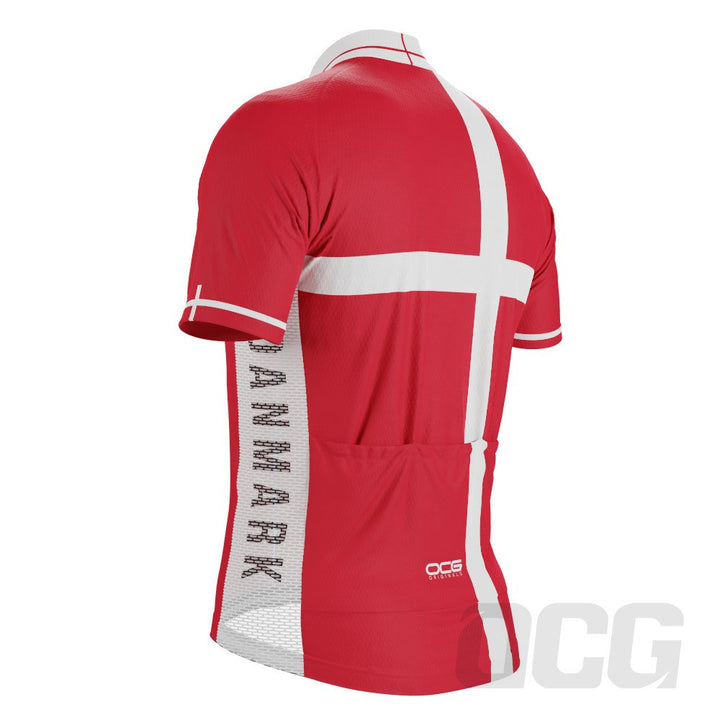 Men's Denmark National Short Sleeve Cycling Jersey