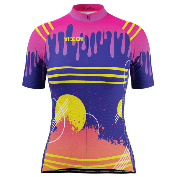 Vixen Women's Drips & Splatters Short Sleeve Cycling Jersey