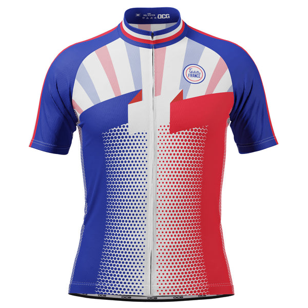 Men's World Countries Team France Icon Short Sleeve Cycling Jersey