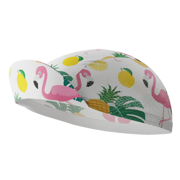 Unisex Fruity Flamingo Quick Dry Cycling Cap