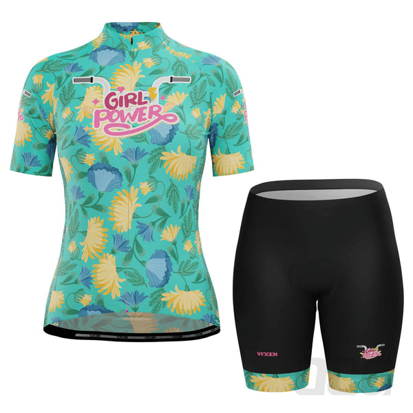 Women's Girl Power Series 1 2 Piece Cycling Kit