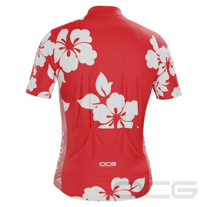 Men's Hawaiian Shirt Aloha Floral Cycling Jersey