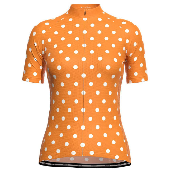 Women's High Visibility Polka Dot Cycling Jersey