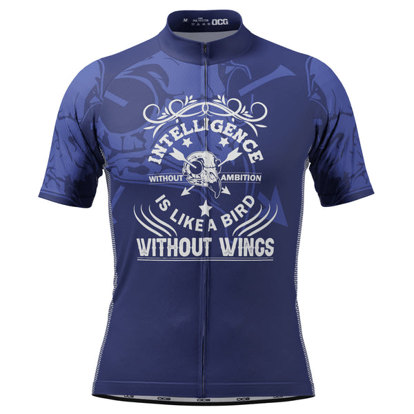 Men's Intelligence Without Ambition Is Like a Bird Without Wings Short Sleeve Cycling Jersey