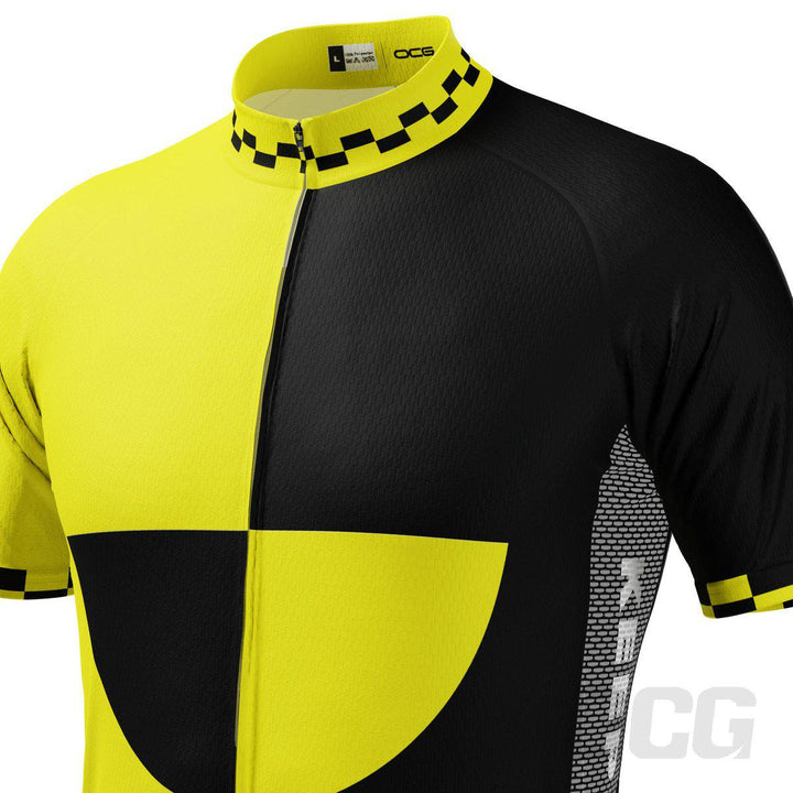 Men's Keep Clear Test Dummy Safety High Viz Cycling Jersey