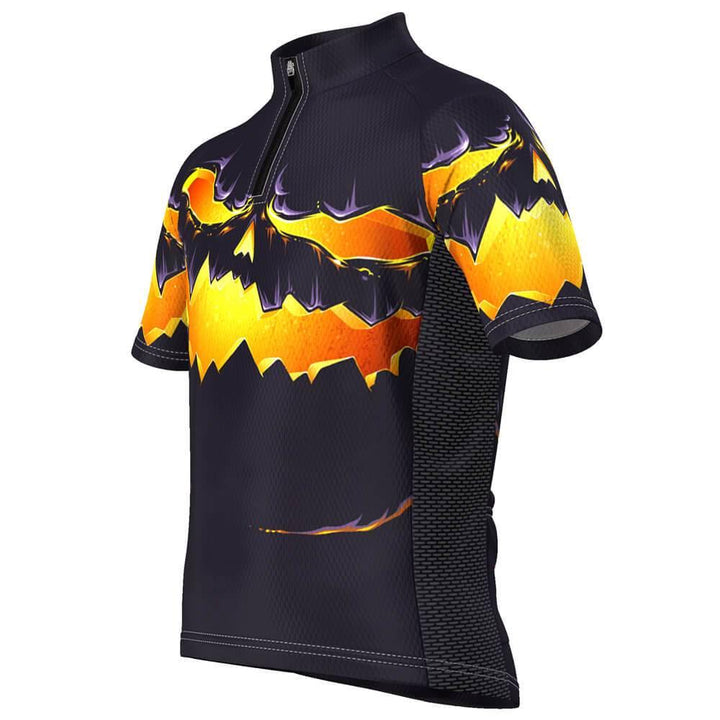 Kid's Purple Pumpkin Eater Short Sleeve Cycling Jersey