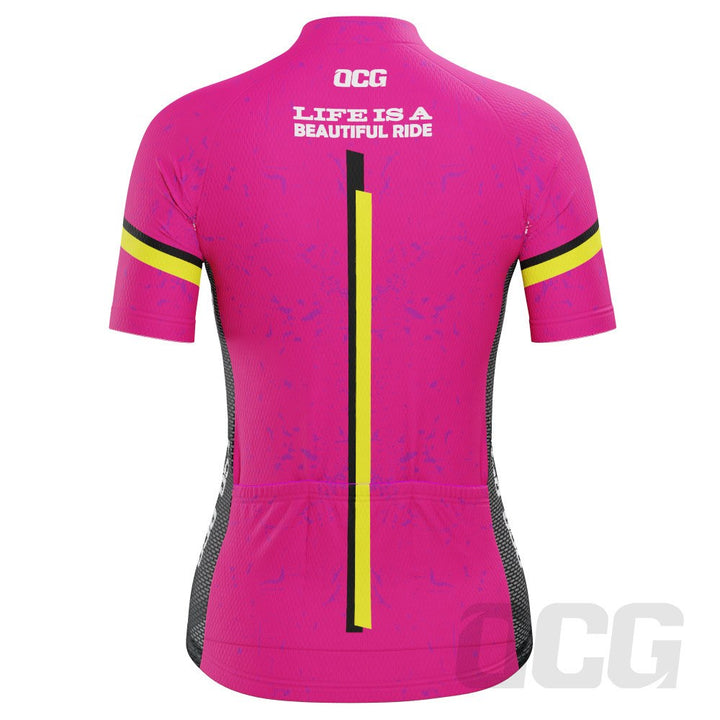 Women's Life is a Beautiful Ride Short Sleeve Cycling Jersey