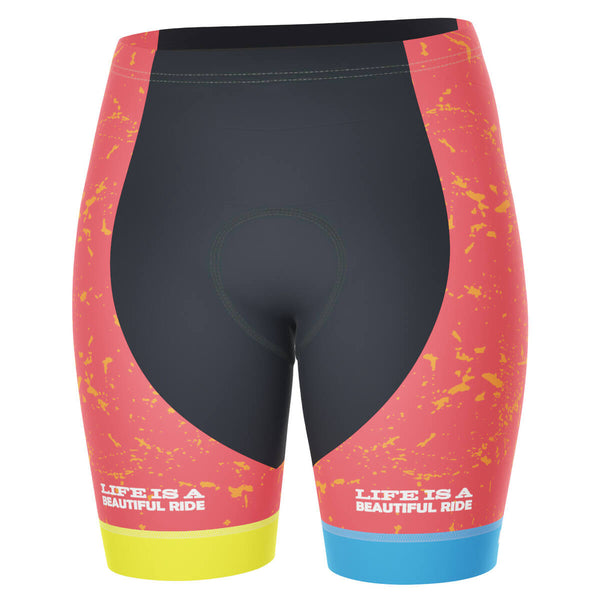 Women's Life is a Beautiful Ride Gel Padded Cycling Shorts