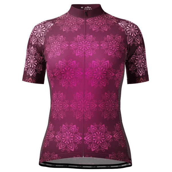 Women's Mandala Short Sleeve Cycling Jersey