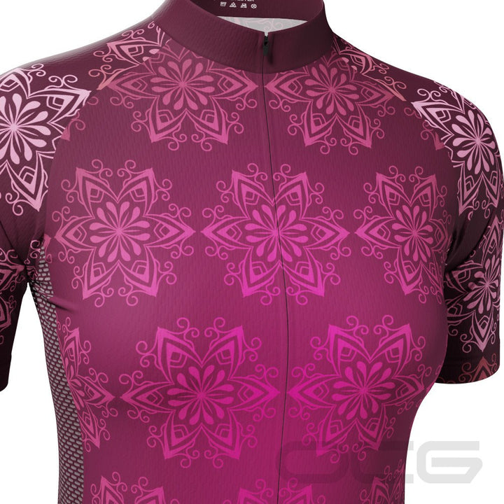 Women's Mandala Short Sleeve Cycling Jersey