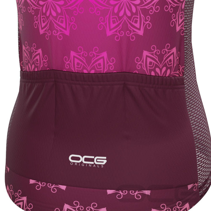 Women's Mandala Short Sleeve Cycling Jersey