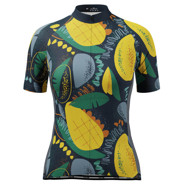 Women's Mango Fruit Indulgence Short Sleeve Cycling Jersey