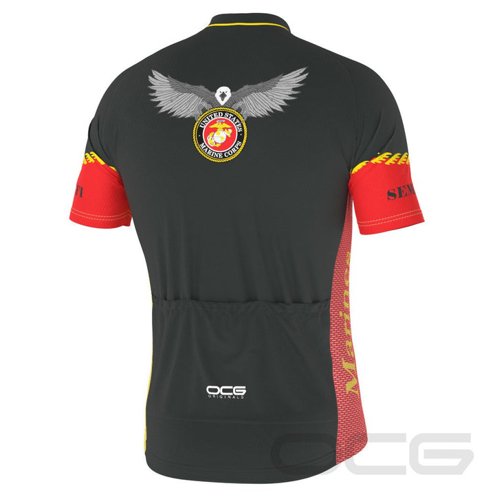 Men's Marine Corps USMC Short Sleeve Cycling Jersey