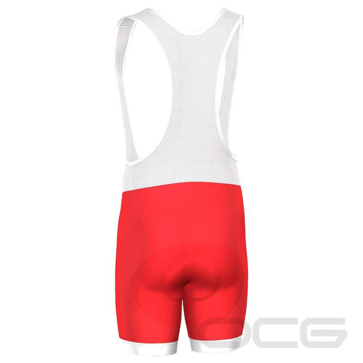 Men's Christmas Red Pro-Band Cycling Bibs